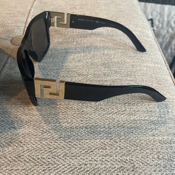 Versace Black Sunglasses with Gold Detail